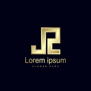 jr线初始字母jz标志模板矢量设计照片