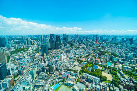 日本东京美丽的建筑建筑城市景观