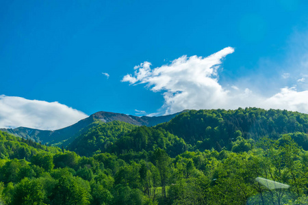 黑山核心的风景秀丽的山脉