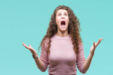 年轻的女孩大喊图片