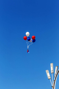 s festival. Bright balloons on a merry happy holiday.