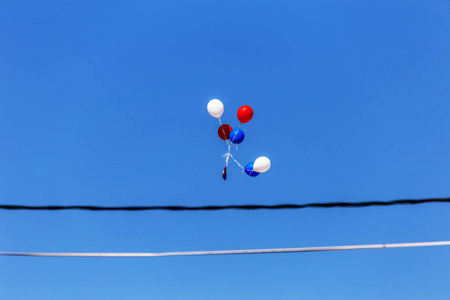 s festival. Bright balloons on a merry happy holiday.