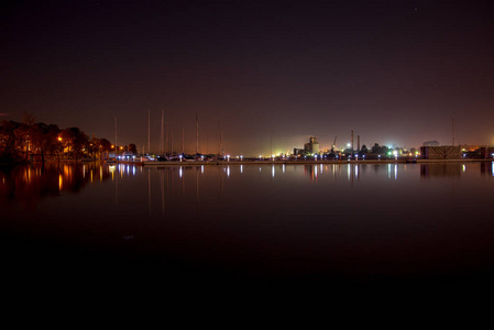 拉脱维亚里加市夜景