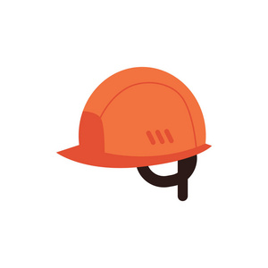 工业工作图标的矢量防护头盔