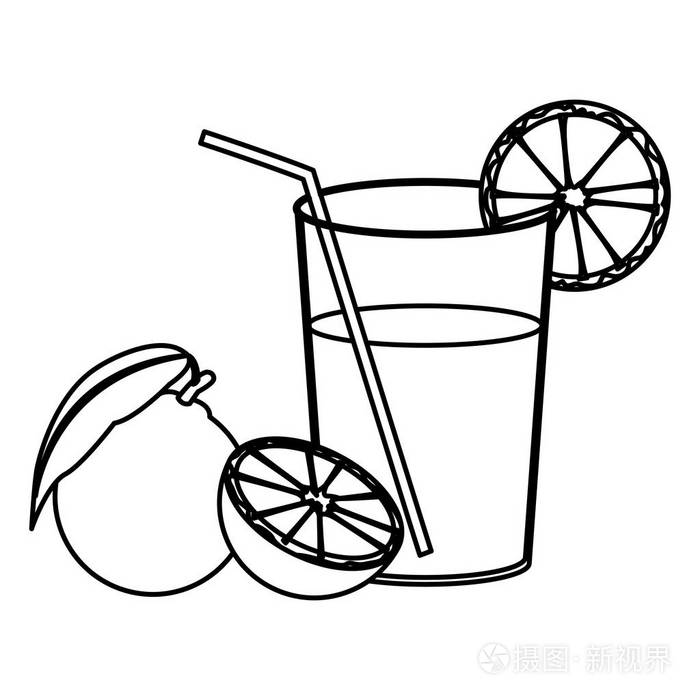 橙汁图标插画-正版商用图片16cs4i-摄图新视界
