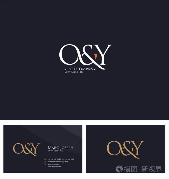 标识联合oy名片模板矢量