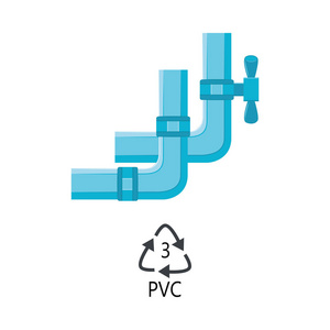 矢量塑料管道 pvc 型图标