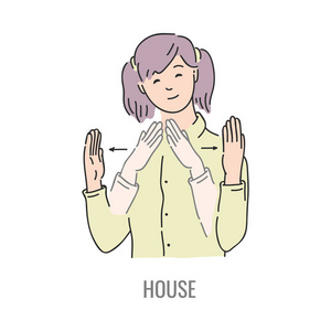 字符信号向量聋哑人手语字符手势照片