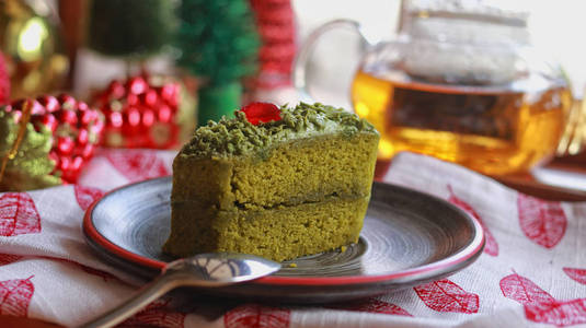 圣诞绿茶蛋糕