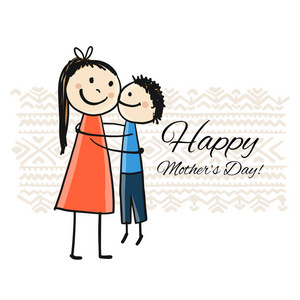 s day. Greeting card design. Vector illustration