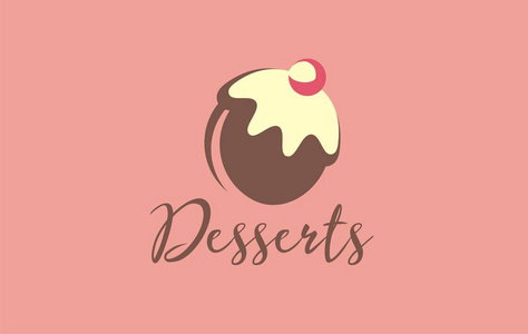 粥店图片设计sweets标志向量.在你最喜欢的美味中发现甜味.