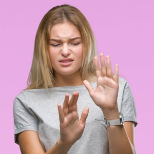 举起双手. 令人讨厌的概念.照片