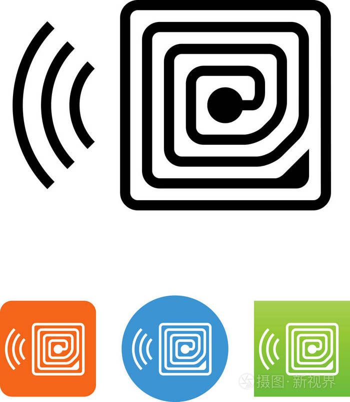 射频识别rfid图标