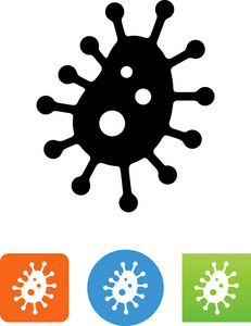 细菌病毒载体图标图片