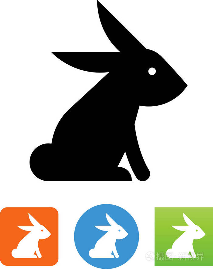 兔子矢量图标插画-正版商用图片16ecqx-摄图新视界