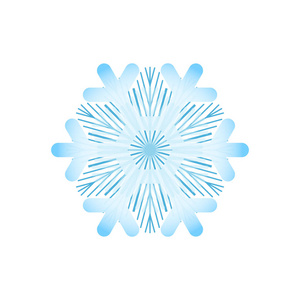 雪花元素用于圣诞节冬季设计和新年装饰. 冰箱矢量符号或标志照片