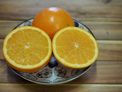 新鲜水果橙黄色