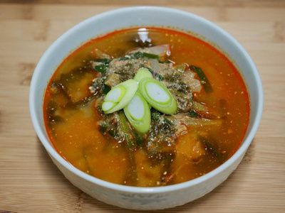 韩国食品泥鳅汤汤图片