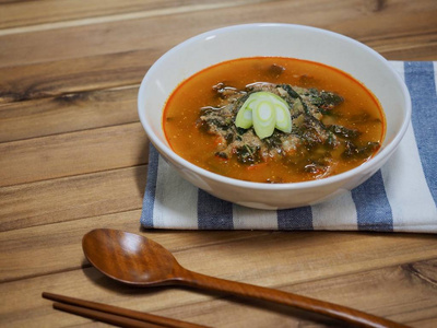 韩国食品泥鳅汤汤图片