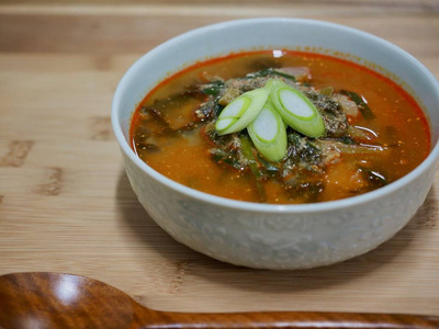 韩国食品泥鳅汤汤