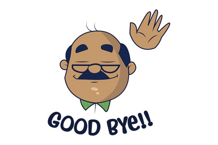 拜拜再见表情图片