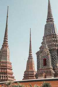 泰国曼谷美丽的老庙