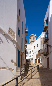 西班牙卡斯特隆的一个老村庄，地中海市中心