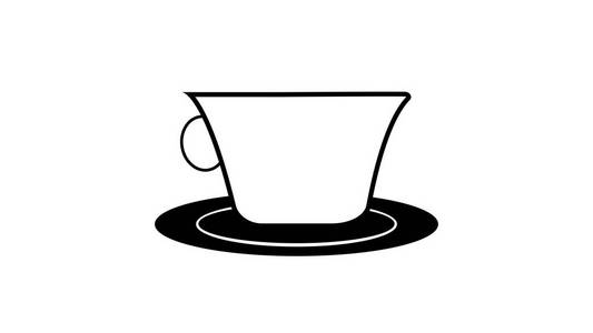 杯子图标。 咖啡杯图标茶杯图标或巧克力杯图标。 图形为网站烹饪博客餐厅酒吧在线商店广告或横幅。