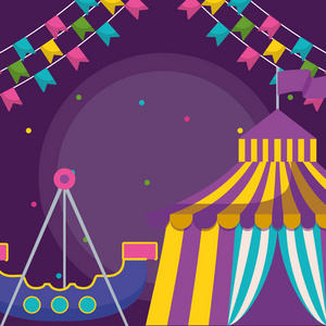 马戏团帐篷娱乐图标