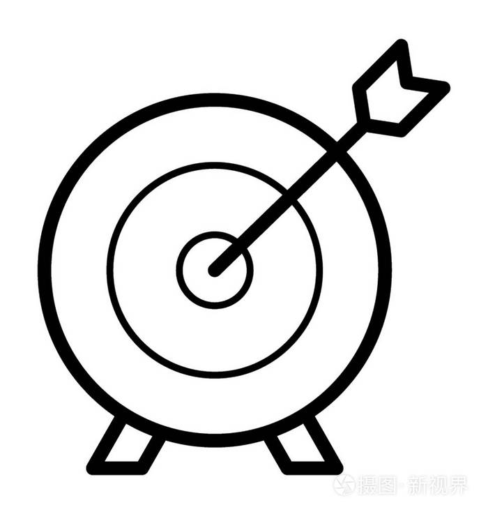 目标板线图标矢量插画-正版商用图片16h5p0-摄图新视界
