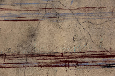 旧的被破坏的墙,有很大的裂缝.旧墙开裂的背景作为创意设计的背景.