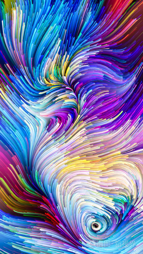 色彩在运动系列视觉上令人愉悦的构图用于设计创意和想象力的作品用作