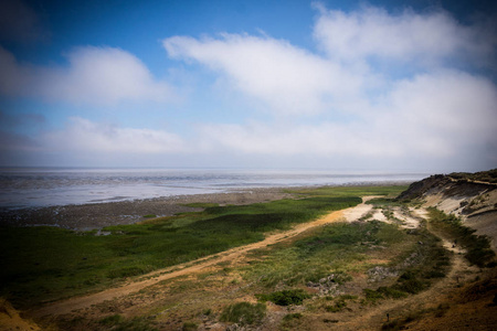 莫森悬崖，Sylt，北德，北海岛2018年8月