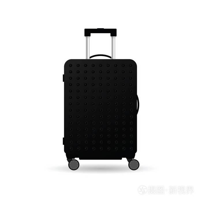 旅行袋黑色艺术插图