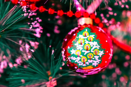 圣诞节和新年假期，圣诞树装饰