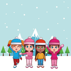 欧美儿童卡通图图片-欧美儿童卡通图素材-欧美儿童卡通图插画-摄图新