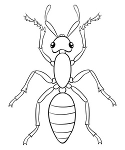 用素描画蚂蚁图片