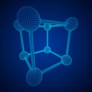 线框网格分子