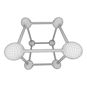 线框网格分子