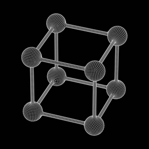 线框网格分子