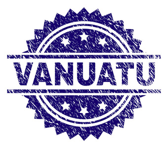 印有质感的瓦努阿图印章印章