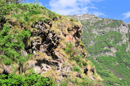 意大利欧洲山顶岩石全景