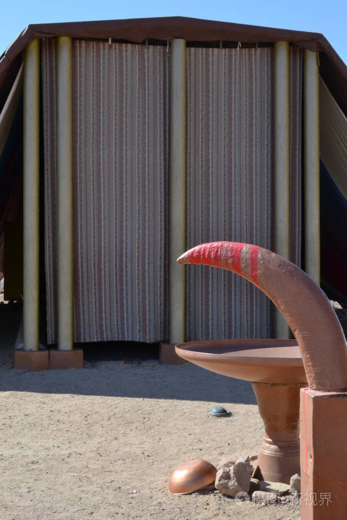 在以色列埃拉特内盖夫沙漠提姆纳公园的会幕模型