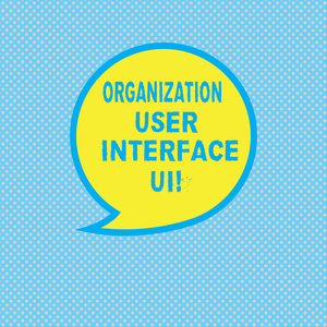 显示组织用户界面 ui 的文本符号。概念照片在线网站分析策略空白语音气泡贴纸与边框空文本气球对话框