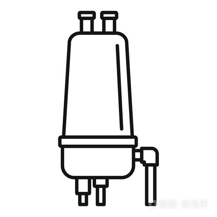 灌溉过滤器图标轮廓样式