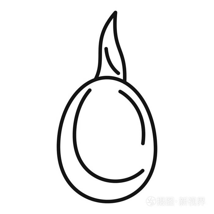 种子生长图标, 轮廓样式插画-正版商用图片16irar-摄图新视界