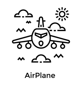 飞机线路图标设计