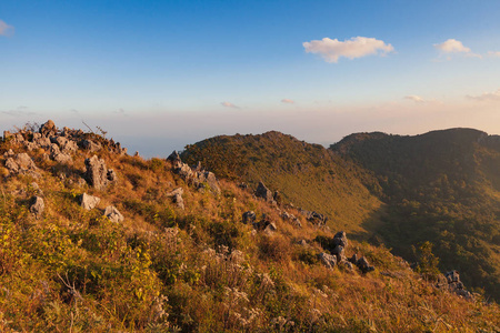 泰国香岛山区景观。