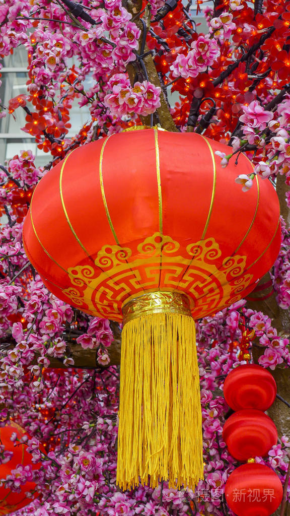 中国红灯笼象征着宗教和文化背景红灯笼