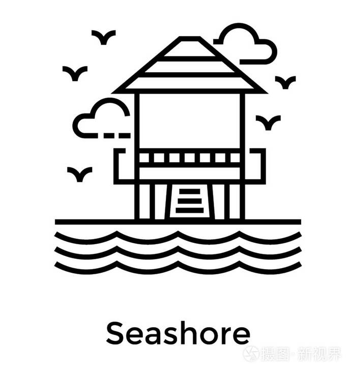 海岸线矢量设计插画-正版商用图片16jaxj-摄图新视界